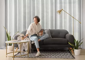 Firana gotowa na przelotkach SYLVIA 350x250 Eurofirany biały