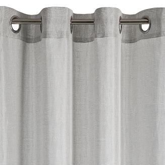 Firana gotowa na przelotkach ELICIA 140x250 Eurofirany szary