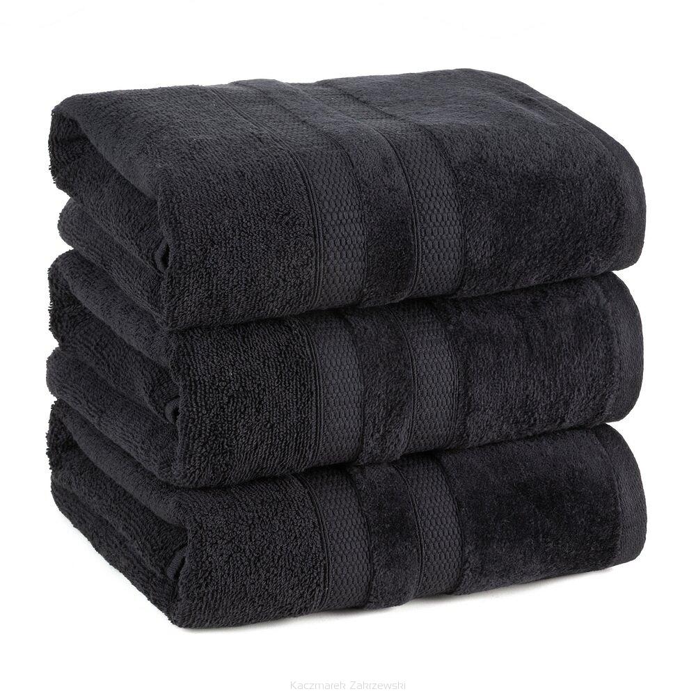Ręcznik bawełniany PORTO 50x90 Eurofirany czarny