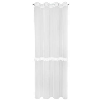 Firana gotowa na przelotkach SYLVI 140x260 Eurofirany biały