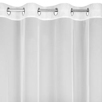 Firana gotowa na przelotkach SYLVI 140x260 Eurofirany biały