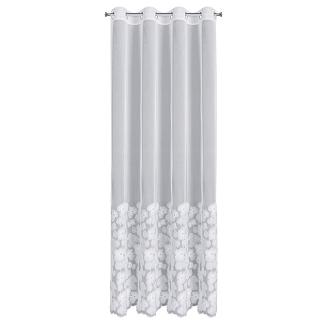 Zasłona gotowa na przelotkach JASMIN 140x250 Eva Minge Eurofirany biały