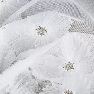 Zasłona gotowa na przelotkach JASMIN 140x250 Eva Minge Eurofirany biały