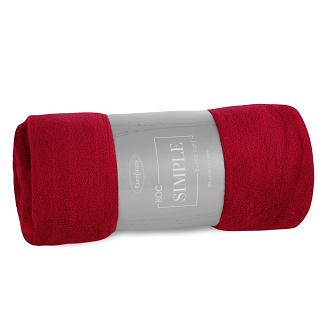 Koc narzuta SIMPLE1 150x200 Eurofirany bordowy