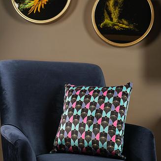 Poszewka dekoracyjna GBF-05 43x43 Darymex kolorowy wzór geometryczny