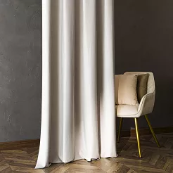 Zasłona gotowa na taśmie BLACKOUT VELVET 140x230 ciepły jasny szary