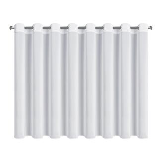 Firana gotowa na przelotkach DALIA 350x150 Eurofirany biały