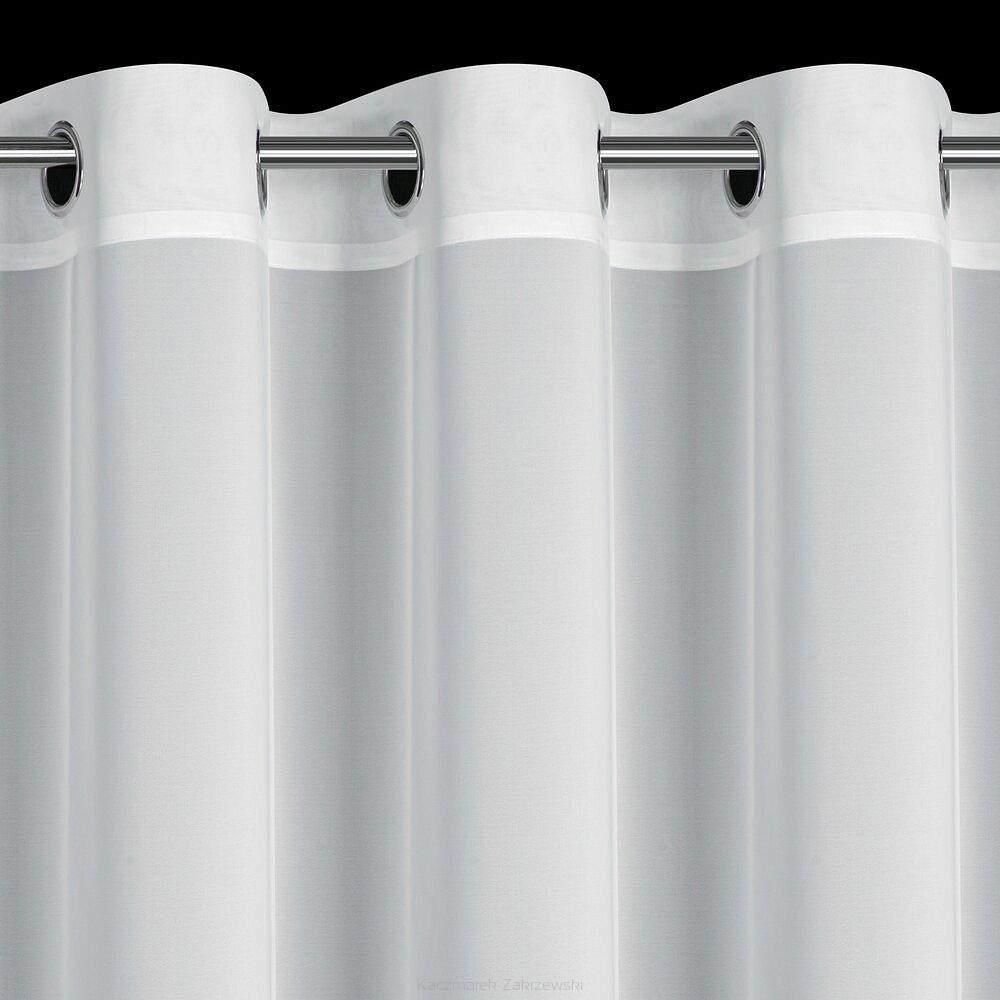 Firana gotowa na przelotkach DALIA 350x150 Eurofirany biały