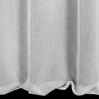 Firana gotowa na przelotkach CAR Eurofirany biała ozdobiona taśmą z samochodzikami