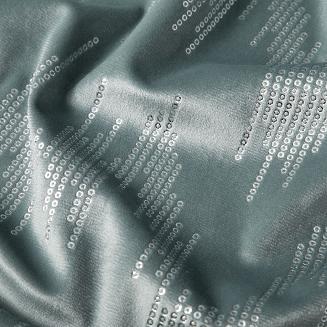 Zasłona gotowa na przelotkach CHILL 140x250 Eurofirany morski/srebrny