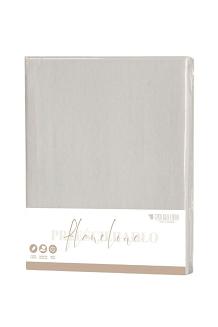 Prześcieradło flanelowe bez gumki 160x200 taupe