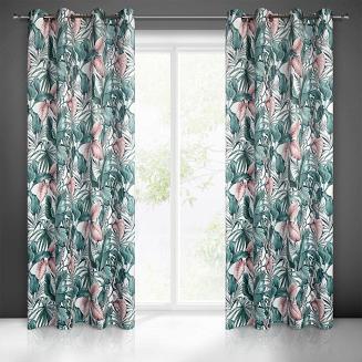 Zasłona gotowa na przelotkach MADERA 140x250 Eurofirany wielokolorowy