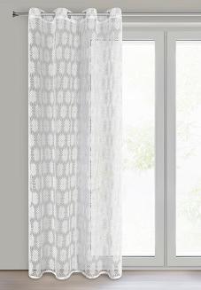 Firana gotowa na przelotkach ROZI 140x250 Eurofirany biały