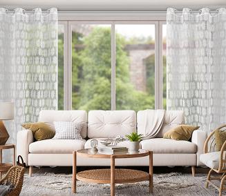 Firana gotowa na przelotkach ROZI 140x250 Eurofirany biały