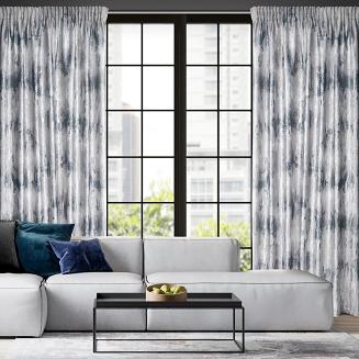 Zasłona gotowa na taśmie TINA 140x270 Eurofirany srebrny