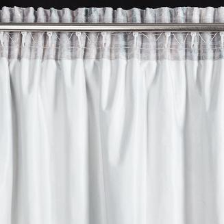 Zasłona gotowa na taśmie TINA 140x270 Eurofirany srebrny