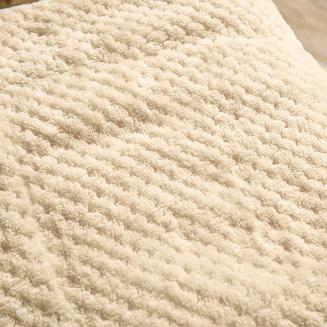 Koc narzuta Sherpa 150x200 jasnobeżowy biały dwustronny baranek