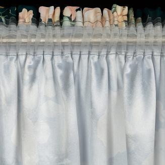 Zasłona gotowa na taśmie ROSE 135x270 Eurofirany ciemnozielony