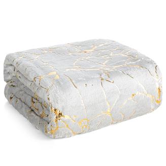 Koc narzuta GLAMO 150x200 Design91 stalowy