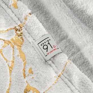 Koc narzuta GLAMO 150x200 Design91 stalowy