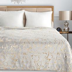 Koc narzuta GLAMO 150x200 Design91 stalowy