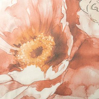 Koc bawełniano-akrylowy CHLOE 150x200 Eurofirany pomarańczowy