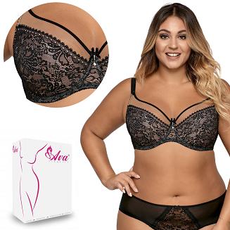 Biustonosz Soft Crystal AV 1396 miękki czarny