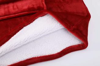 Kocobluza z kapturem Sherpa HOODIE bordowa