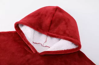 Kocobluza z kapturem Sherpa HOODIE bordowa