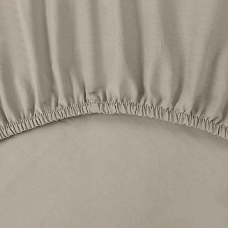 Prześcieradło satynowe z gumką BASIC 100x200x30 Eurofirany beżowy