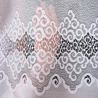 Firanka żakardowa gotowa na żabki MODESTA-1 300x250 biała