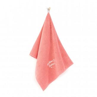 Ręcznik bawełniany 50x90 Zwoltex Kocham Cię Babciu homarowy