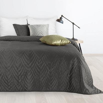 Narzuta dekoracyjna LUIZ6 220x240 grafitowa pikowana