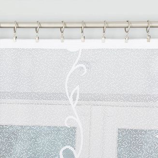 Firanka żakardowa gotowa na żabki EWELINA 300x140 biała