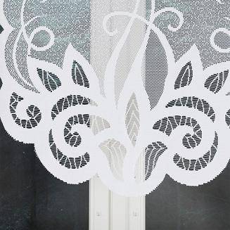 Firanka żakardowa gotowa na żabki EWELINA 300x140 biała