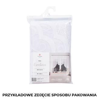 Firanka żakardowa gotowa na żabki EWELINA 300x140 biała