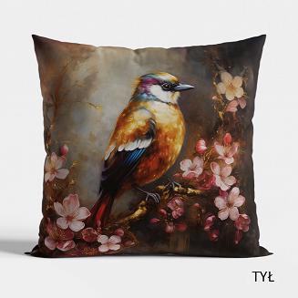 Poszewka dekoracyjna PTAK PALOMA 40x40 welwetowa wielokolorowa