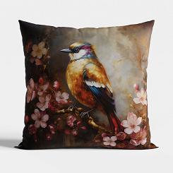 Poszewka dekoracyjna PTAK PALOMA 40x40 welwetowa wielokolorowa