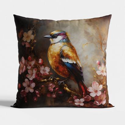 Poszewka dekoracyjna PTAK PALOMA 40x40 welwetowa wielokolorowa