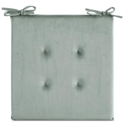 Poduszka na krzesło GAJA 40x40x3 Eurofirany szałwiowa z ozdobnym pikowaniem