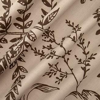 Pościel satyna bawełniana EXCLUSIVE LE PALA 160x200 Darymex orzechowa motyw roślinny