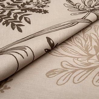 Pościel satyna bawełniana EXCLUSIVE LE PALA 160x200 Darymex orzechowa motyw roślinny