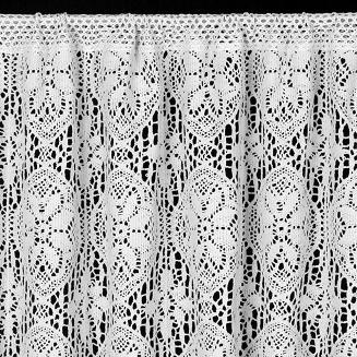 Firana gotowa na taśmie MOLY 130x50 Eurofirany biały