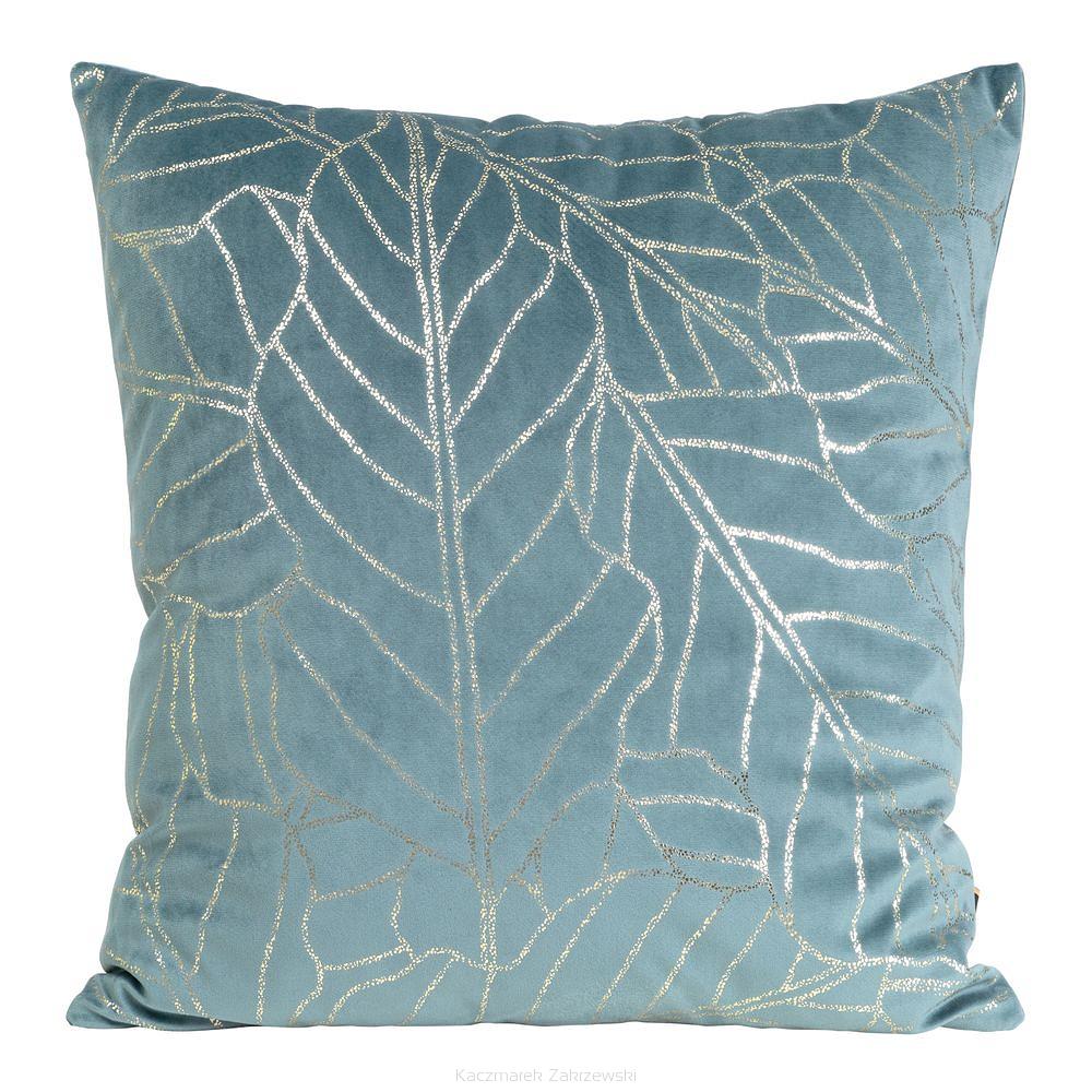 Poszewka dekoracyjna BLINK 45x45 Eurofirany niebieski/jasnozłoty