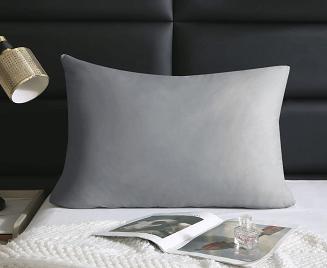 Poszewka satyna bawełniana SIN 50x60 grafitowa