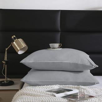 Poszewka satyna bawełniana SIN 50x60 grafitowa