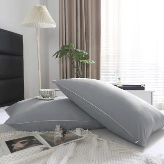 Poszewka satyna bawełniana SIN 50x60 grafitowa