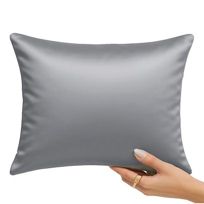 Poszewka satyna bawełniana SIN 50x60 grafitowa