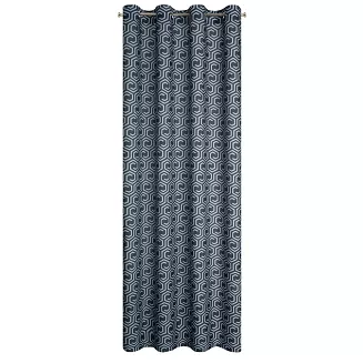 Zasłona gotowa na przelotkach JULIET 140x250 Design91 grafitowy/srebrny