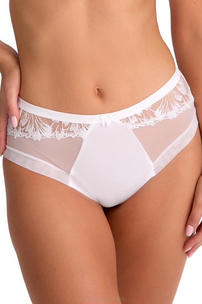 Figi damskie z koronką Paris 1302 biały